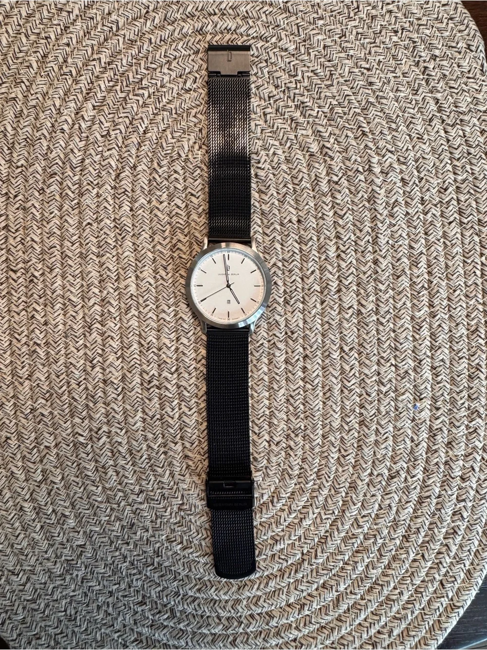 Lilienthal Berlin Huxley - Black Mesh Strap Men's Watch